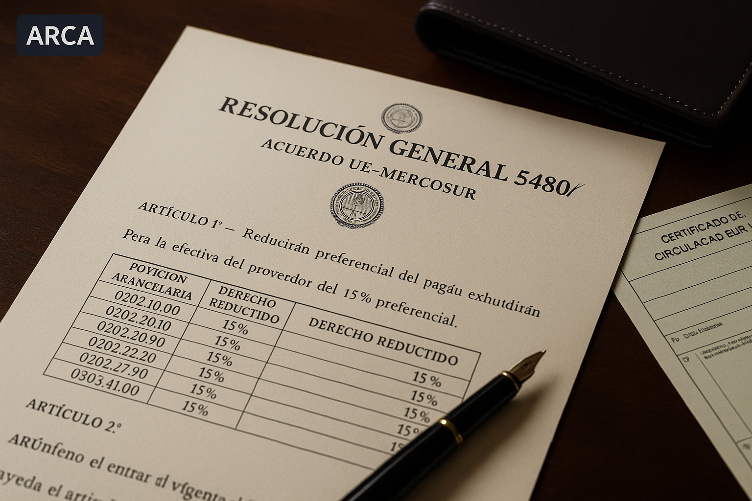 ARCA Formalizes EU-Mercosur Sector I: 847 NCM Tariff Lines with 15% Duty Reduction from June 1, 2026
